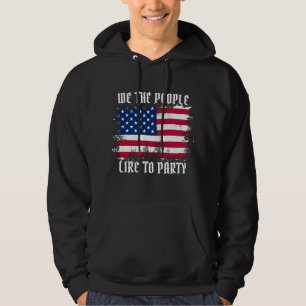 Wir das Volk Lustige bedrängte USA-Flagge 4. Juli Hoodie