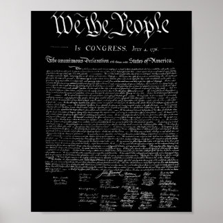 Wir das Volk _ uns Unabhängigkeitserklärung Poster