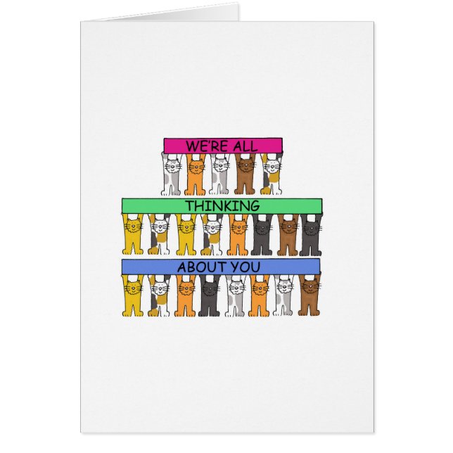 Wir denken alle an dich Cartoon Cats (Vorne)