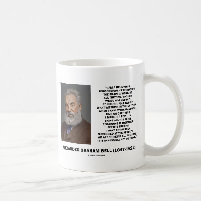 Wir denken die ganze Zeit undenkbar nicht denken Kaffeetasse (Rechts)