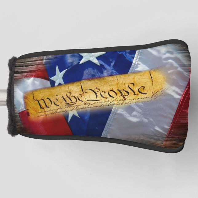 Wir, die amerikanische Flagge Golf Headcover (Vorderseite)