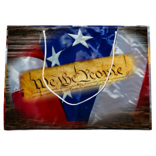 Wir, die amerikanische Flagge Große Geschenktüte