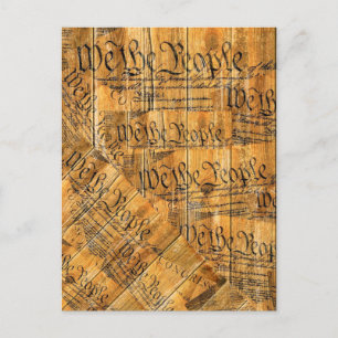 Wir, die amerikanische Verfassung Postkarte
