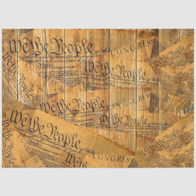 Wir, die amerikanische Verfassung Seidenpapier (Vorderseite)