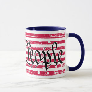 Wir die Leute-amerikanische Flaggen-Tasse Tasse