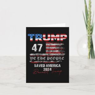 Wir, die Leute, die Trump Amerika 47 Präsident Ina Karte