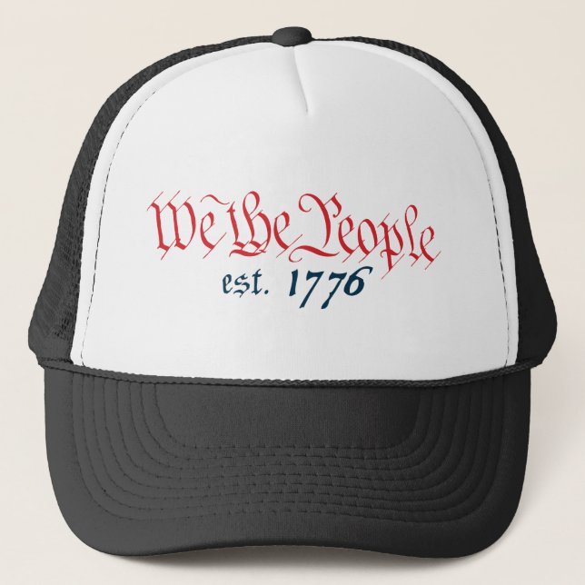 Wir die Leute est. 1776 Truckerkappe (Vorderseite)