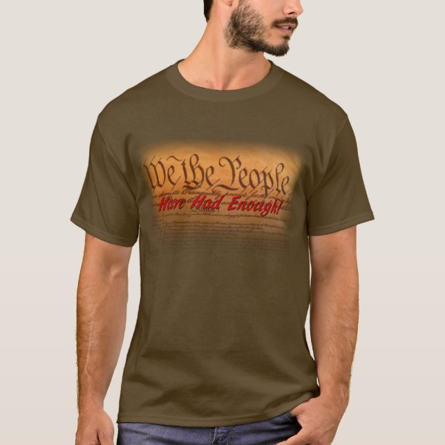 Wir die Leute haben genug gehabt T-Shirt (Vorderseite)