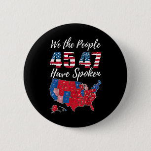 Wir, die Leute haben gesprochen US Wahl 2024 Karte Button