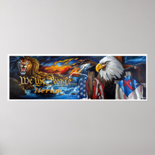 wir die Leute iterum volle Malerei Poster