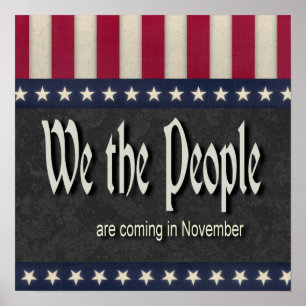 Wir die Leute kommen im November Poster