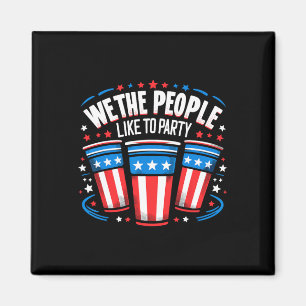Wir, die Leute mögen Party Beer Pong Funny 4. Magnet
