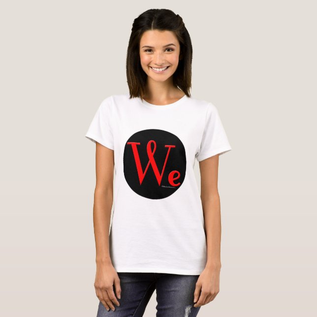 Wir die Leute runden den T - Shirt der Logo-Frauen (Vorne ganz)