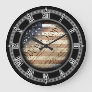 Wir die Leute-Vintage amerikanische Große Wanduhr