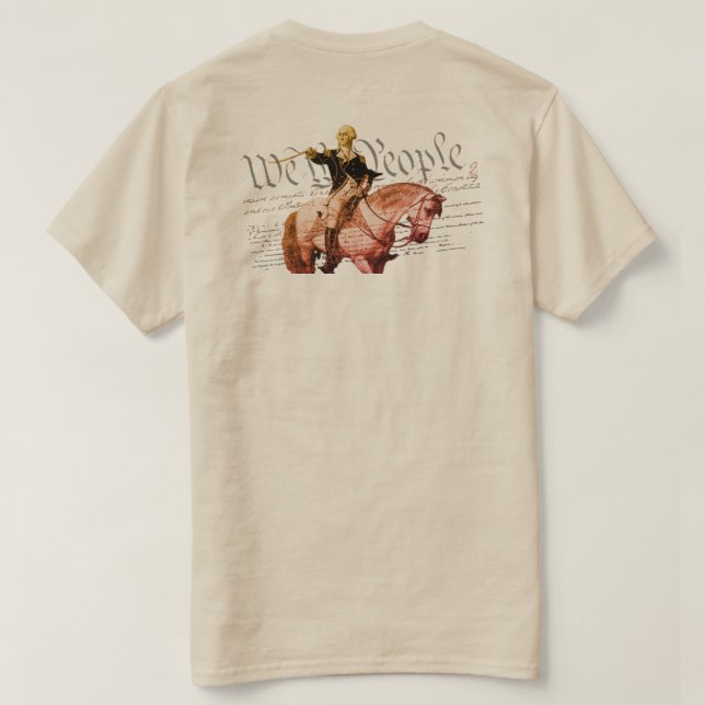 Wir-die-Leute-Washington-Farbe T-Shirt (Design Rückseite)