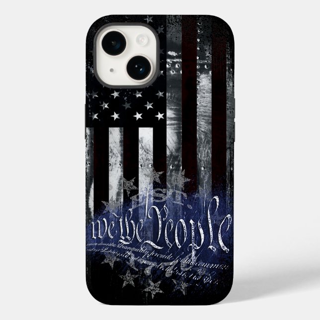 WIR DIE MENSCHEN 13 Sterne Industrielle amerikanis Case-Mate iPhone 14 Hülle (Rückseite)