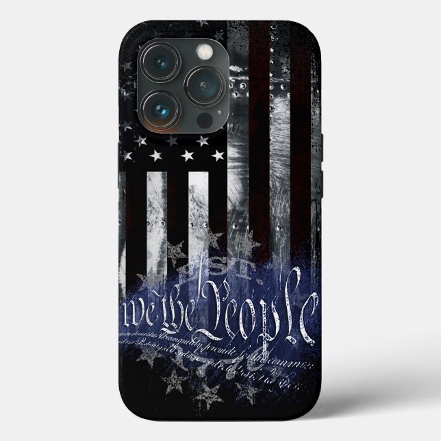 WIR DIE MENSCHEN 13 Sterne Industrielle amerikanis Case-Mate iPhone Hülle (Rückseite)