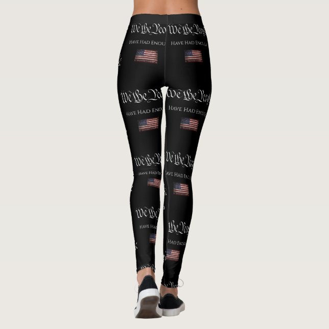 WIR, DIE MENSCHEN HABEN GENUG Leggings (Rückseite)