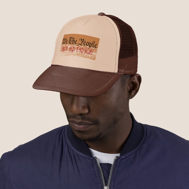 Wir, die Menschen, haben genug Truckerkappe (Beispiel)