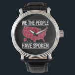 Wir, die Menschen haben Karte der Wahlen 2024 gesp Armbanduhr<br><div class="desc">Wir,  die Menschen haben die Karte der Wahlergebnisse 2024 gesprochen</div>