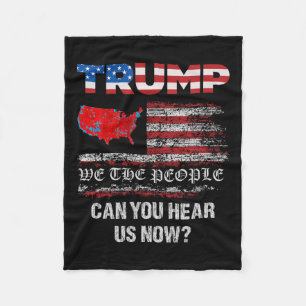 Wir, die Menschen haben Karte der Wahlen 2024 gesp Fleecedecke