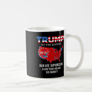 Wir, die Menschen haben Karte der Wahlen 2024 gesp Kaffeetasse