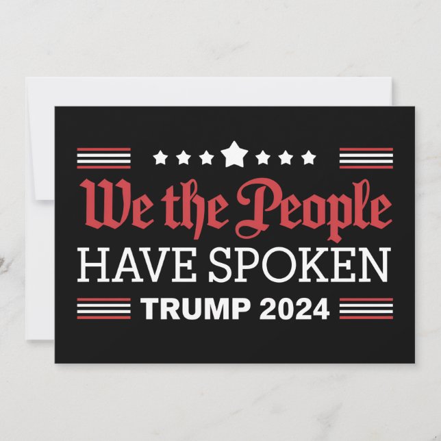 Wir, die Menschen, haben Trump 2024 gesprochen Einladung (Vorderseite)