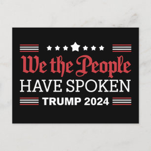 Wir, die Menschen, haben Trump 2024 gesprochen Einladungspostkarte