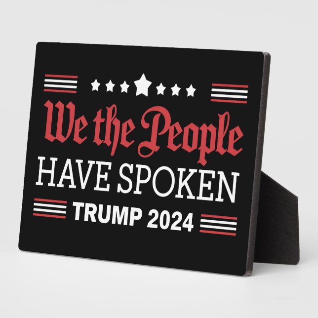 Wir, die Menschen, haben Trump 2024 gesprochen Fotoplatte (Seite)