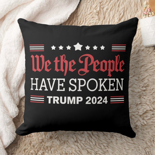 Wir, die Menschen, haben Trump 2024 gesprochen Kissen (Decke)