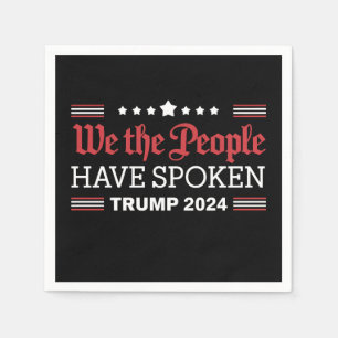Wir, die Menschen, haben Trump 2024 gesprochen Serviette