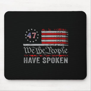 Wir, die Menschen haben Trump 2024 Wahlplan gespro Mousepad