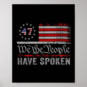Wir, die Menschen haben Trump 2024 Wahlplan gespro Poster