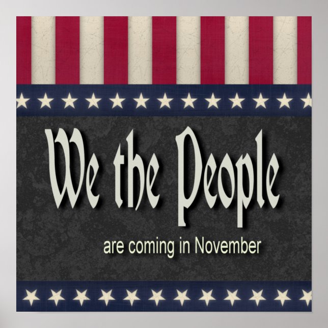 Wir, die Menschen kommen im November Poster (Vorne)