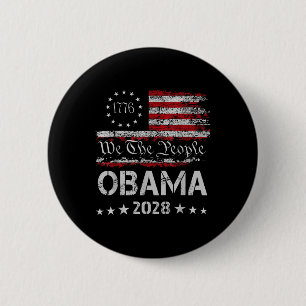 Wir, die Menschen Obama Präsident 2028 Vintage US- Button