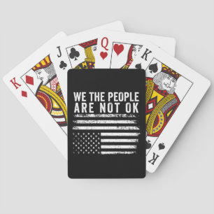 Wir, die Menschen sind nicht gut Gedreht amerikani Spielkarten