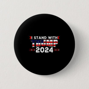 Wir, die Menschen stehen mit Donald Trump 2024 Ame Button