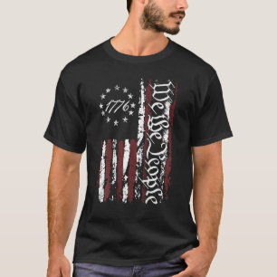 Wir, die Menschen USA Fahne Patriotic 1776 4. T-Shirt
