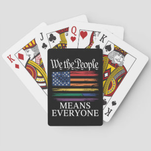 Wir, die Menschen, verstehen jeden LGBTQ-Stolz Spielkarten