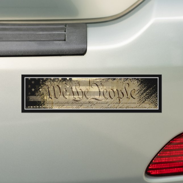 WIR DIE MENSCHEN Wüste Tan Industrial American Fla Autoaufkleber (Auf Auto)