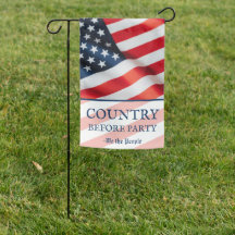 Wir, die "People American Flag Garden Flag"