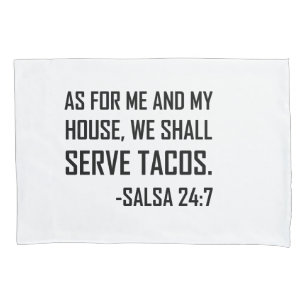 Wir dienen den lustigen Tacos Kissenbezug