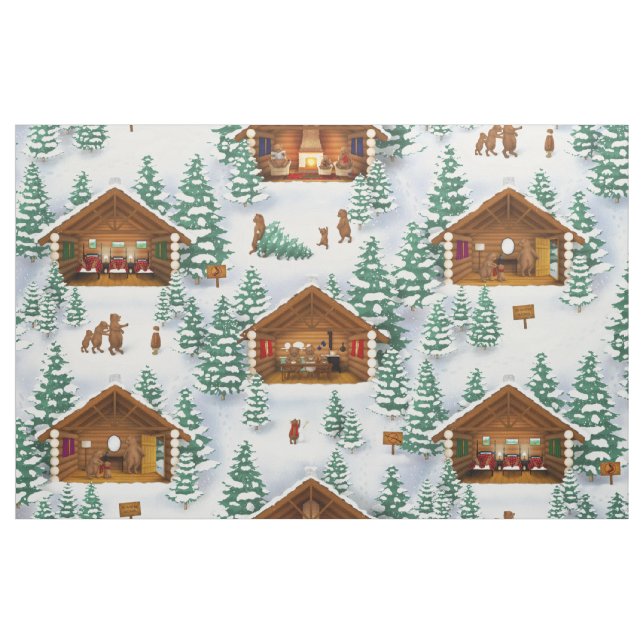 Wir drei Bären (groß) Stoff (Fat Quarter (45,7 x 55,9 cm))