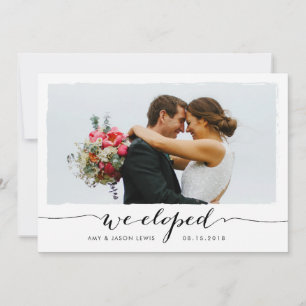 Wir Eloped die Schwarz-weiße   Ankündigung
