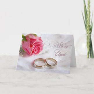 Wir Eloped Mitteilungs-Entlaufen Ankündigung