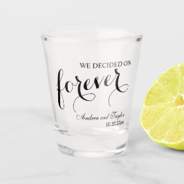 Wir entschieden uns für ewig elegante Hochzeit Schnapsglas
