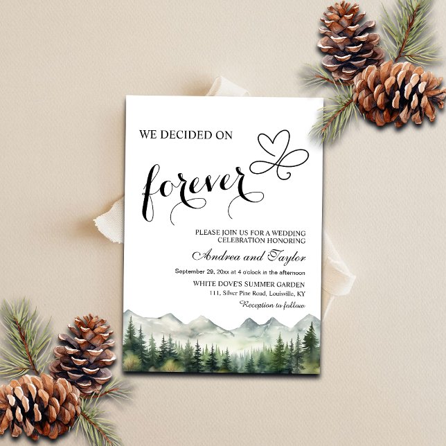 Wir entschieden uns für Forever Casual Wedding Einladung (Von Creator hochgeladen)