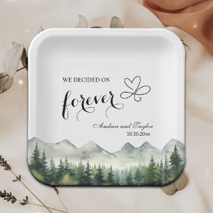 Wir entschieden uns für Forever Elegant Hochzeit Pappteller