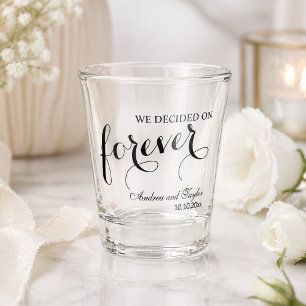 Wir entschieden uns für Forever Elegant Hochzeit Schnapsglas