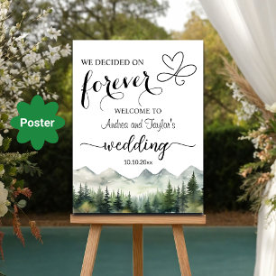 Wir entschieden uns für Forever Elegant Hochzeitsb Poster